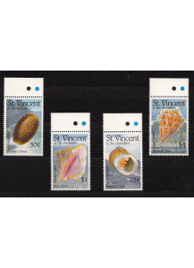 ST. VINCENT 1993 francobolli serie completa nuova Yvert e Tellier 1971/4